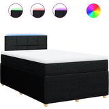 Maison Chic Box spring postelja - Vzmetna postelja z vzmetnico črn 120x200 cm blago SL16764, (21882716) | Shoptok.si