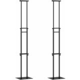 vidaXL Razstave na sejmih 2 pcs Črna 30 x 23,5 x 210 cm Jeklo, (5000151811) Cene