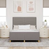  Krevetna konstrukcija Sivo-smeđa 140 x 190 cm tkanina | Eponuda.com