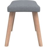  Stol za sproščanje s stolčkom svetlo sivo blago, (20821713) | Shoptok.si