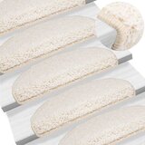  Prostirke za stepenice 30 kom 65x21x4 cm Bijele poluokrugle velike | shoptok.hr