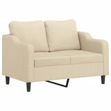  The Living Store Kavč dvosed krem 120 cm blago - Kavč Dvosed, (21448076) | Shoptok.si