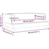  Otroški kavč krem 80x45x30 cm žamet, (20988226) | Shoptok.si