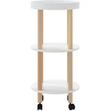  na 3 razine bijela 38 x 38 x 82 cm od drva i borovine | shoptok.hr