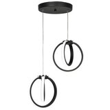 VISILICA Črna kovinska LED viseča svetilka ø 20 cm Sezen – Cene