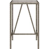  barski stol sivi 70 x 70 x 110 cm od poliratana | Eponuda.com
