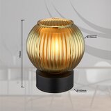 Globo 15638TG - Stona lampa ZUMBA 1xE27/25W/230V prečnika 15 cm, zelena | Eponuda.com