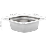  Posude Gastronorm 12 kom GN 1/6 65 mm od nehrđajućeg čelika | shoptok.hr