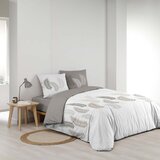 Douceur d intérieur Bijela/smeđe-siva pamučna posteljina za bračni krevet/za produženi krevet 240x220 cm Goyave – | shoptok.hr