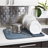 Umbra Plava tekstilna podloga za ocjeđivanje posuđa 61x46 cm Udry – | shoptok.hr