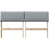 vidaXL tapecirano vzglavje svetlo siva 135 cm masivno borovo les | Shoptok.si