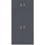 Ormarić za pohranu 2 kom. Antracit 90 x 40 x 180 cm Čelik | shoptok.hr