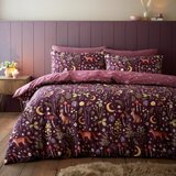 Catherine Lansfield Vijolična enojna posteljnina 135x200 cm Enchanted Twilight – | Shoptok.si