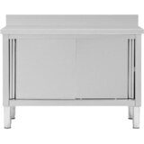  Radni stol s kliznim vratima 120 x 50 x (95 - 97) cm od čelika | shoptok.hr
