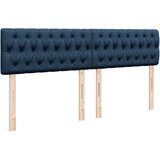  Krevet s oprugama i madracem plavi 200 x 200 cm od tkanine | shoptok.hr