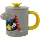  Siva šalica s dinosaurom 400 ml | shoptok.hr