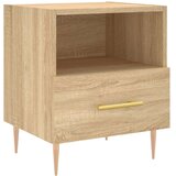 vidaXL Nočna omarica sonoma hrast 40x35x47,5 cm inženirski les | Shoptok.si