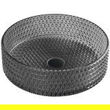 Sapho Crni stakleni okrugao umivaonik ø 39,5 cm Maragua – | shoptok.hr