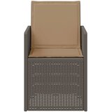 Vrtne stolice za blagovanje 2 pcs Svijetlosiva i taupe PP | Eponuda.com