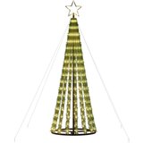  Svjetleći stožac za božićno drvce 275 LED topli bijeli 180 cm | shoptok.hr