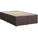 vidaXL Box spring postelja z vzmetnico temno rjava 120x190 cm blago, (21304699) | Shoptok.si