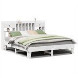 Maison Chic Posteljni okvir - Dvoposteljna postelja - Zakonska postelja brez vzmetnice bel 180x200 cm trdna borovina-J3623, (21761833) | Shoptok.si