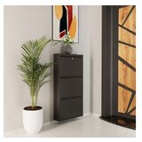 Hanah home Ormar za cipele Locking 3 Piece Metal Anthracite | ePonuda.com
