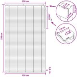  Venecijanska roleta Tamno smeđa 150 x 250 cm 35 mm | shoptok.hr