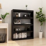 vidaXL Ormarić za knjige / pregrada crni 100 x 30 x 135,5 cm borovina Cijene