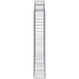  Obokana gabion košara 18 kos 200x50x180/200 cm pocinkano železo, (20981955) | Shoptok.si