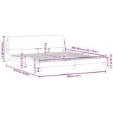  Okvir za krevet Dover crni 193 x 203 cm od umjetne kože | shoptok.hr