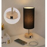  Brilagi - Stona lampa sa USB portom TABLON 1xE27/25W/230V hrast/bež/crna | Eponuda.com