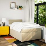  Krevet box spring s madracem krem 120 x 190 cm od tkanine | shoptok.hr