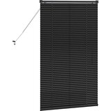 vidaXL Okenska roleta z zavesami Drugo Črna 80 x 130 cm Aluminij | Shoptok.si