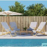 vidaXL Brisače za plažo 4 kosi sive 60x135 cm tkanina 400 GSM | Shoptok.si