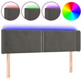  LED uzglavlje tamnosivo 147x16x78/88 cm baršunasto | shoptok.hr