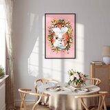  Slika - Tigger on the Grass (1 Part) Vertical 80x120 U crnom drvenom okviru | shoptok.hr