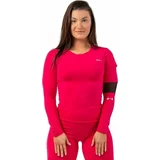 NEBBIA Long Sleeve Smart Pocket Sporty Top Pink L