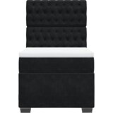  Box spring krevet s madracem crni 100x200 cm baršunasti | shoptok.hr