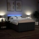  Krevet s oprugama i madracem crni 160x200 cm od tkanine | shoptok.hr