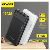 Awei POWERBANK P5K 10000MAH ZA PAMETNE TELEFONE 2XUSB HITRO POLNJENJE, (5000008757) Cene