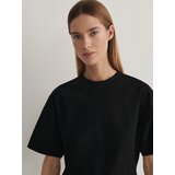 Reserved - Strukirana majica kratkih rukava - crno | shoptok.hr