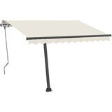  Prostostoječa ročno zložljiva tenda 350x250 cm krem, (20728642) | Shoptok.si