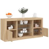  The Living Store Komoda z LED lučkami sonoma hrast 142,5x37x67 cm - Komoda, (21457069) Cene