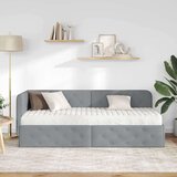 vidaXL kutni okvir kreveta svijetlo siva 80 x 200 cm tkanina | shoptok.hr