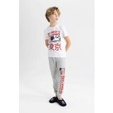 Defacto Boy Printed Short Sleeve 2 Piece Pajama Set cene