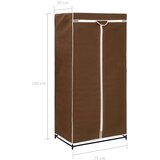 vidaXL garderobna omara 75x50x160 cm rjava | Shoptok.si