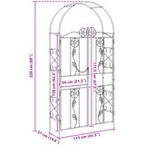  Vrtni Luk Jednobojno Crna 115 x 37 x 226 cm | shoptok.hr