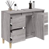 Ormarić za umivaonik boja hrasta sonome 80x33x60 cm drveni | shoptok.hr