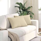 vidaXL Blazine za kavč 2 pcs krema 60 x 40 cm blago | Shoptok.si